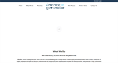 Desktop Screenshot of financegenerator.com