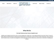 Tablet Screenshot of financegenerator.com